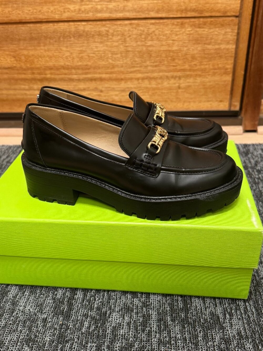 Sam Edelman Teo Lug Loafer Black Size 5